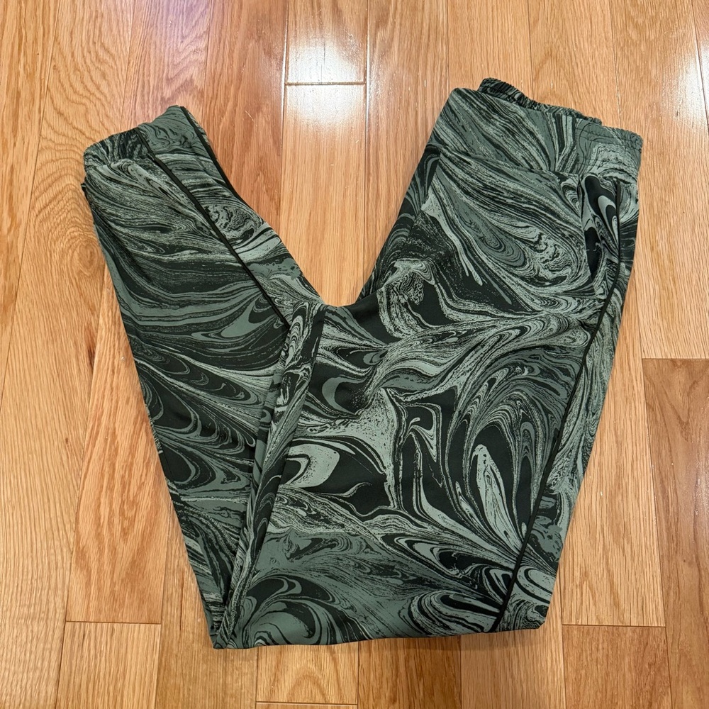 Athleta Brooklyn Joggers,‎ Green Marbled